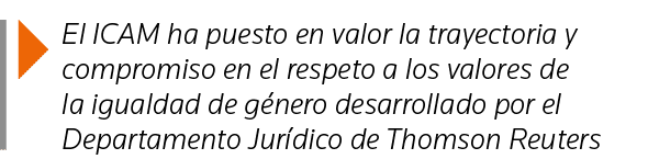  El ICAM ha puesto en valor la trayectoria y compromiso en el respeto a los valores de la igualdad de género desarrol   