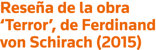 Reseña de la obra  Terror , de Ferdinand von Schirach (2015)