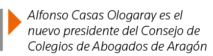  Alfonso Casas Ologaray es el nuevo presidente del Consejo de Colegios de Abogados de Aragón
