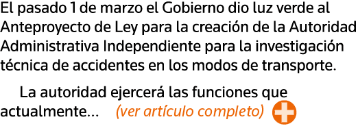 El pasado 1 de marzo el Gobierno dio luz verde al Anteproyecto de Ley para la creación de la Autoridad Administrativa   