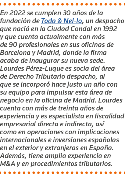 En 2022 se cumplen 30 años de la fundación de Toda & Nel-lo, un despacho que nació en la Ciudad Condal en 1992 y que    