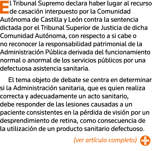 El Tribunal Supremo declara haber lugar al recurso de casación interpuesto por la Comunidad Autónoma de Castilla y Le   