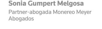 Sonia Gumpert Melgosa Partner-abogada Monereo Meyer Abogados