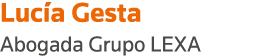 Lucía Gesta Abogada Grupo LEXA