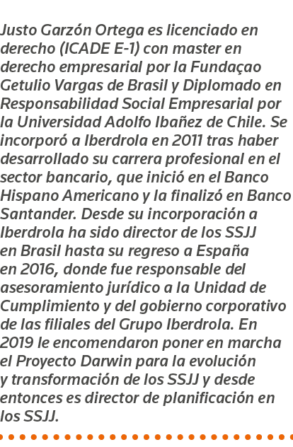 Justo Garzón Ortega es licenciado en derecho (ICADE E-1) con master en derecho empresarial por la Fundaçao Getulio Va   