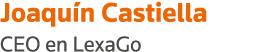 Joaquín Castiella CEO en LexaGo