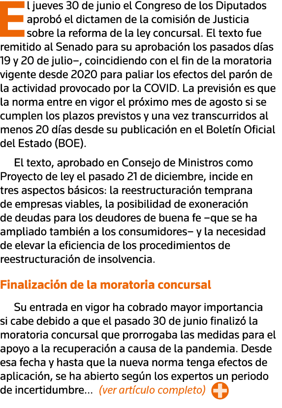 El jueves 30 de junio el Congreso de los Diputados aprobó el dictamen de la comisión de Justicia sobre la reforma de    