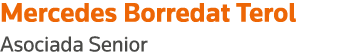 Mercedes Borredat Terol Asociada Senior
