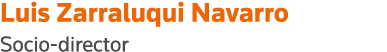 Luis Zarraluqui Navarro Socio-director