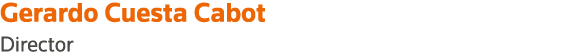 Gerardo Cuesta Cabot Director