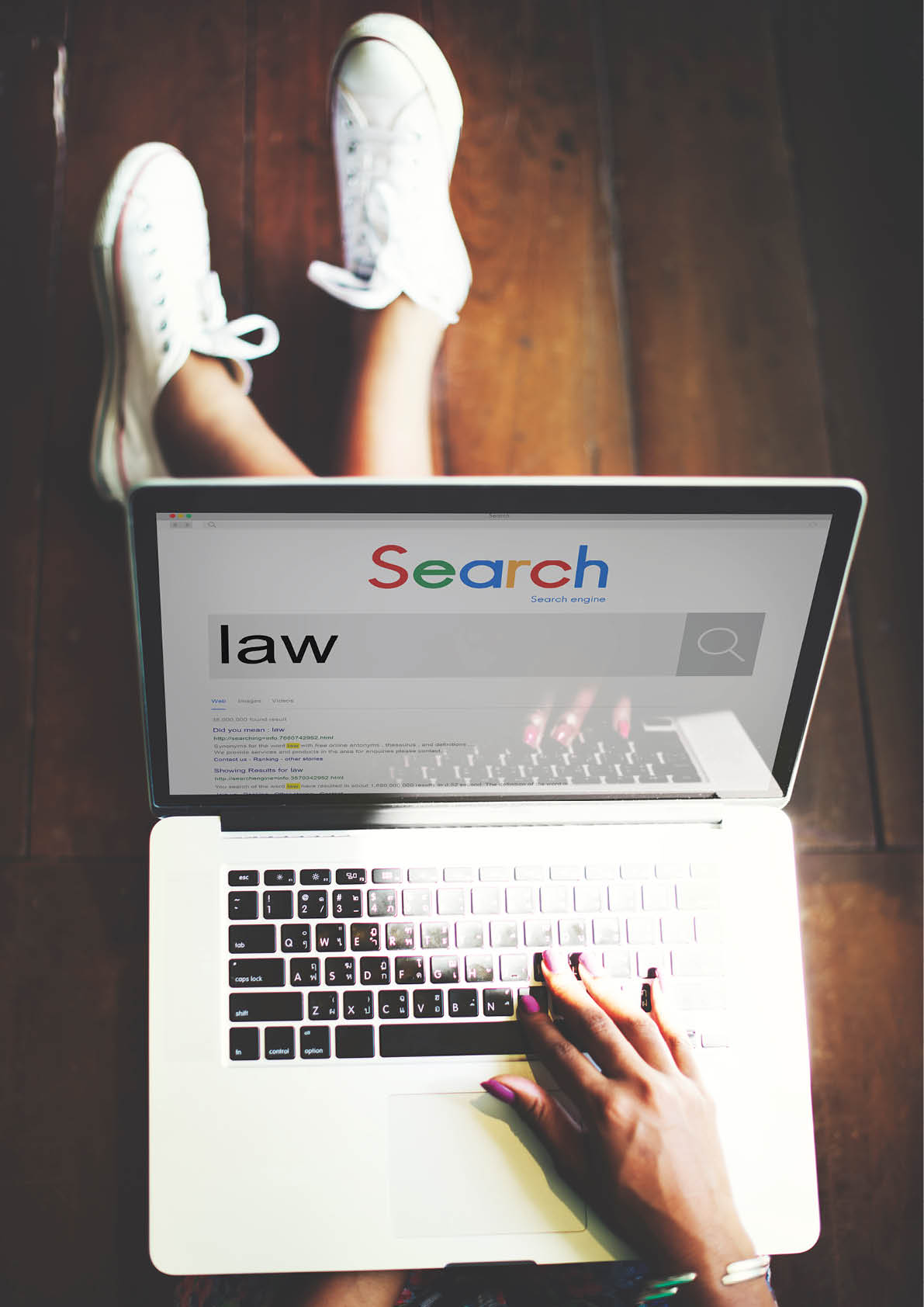 Woman Connection Laptop Interneet Search Concept