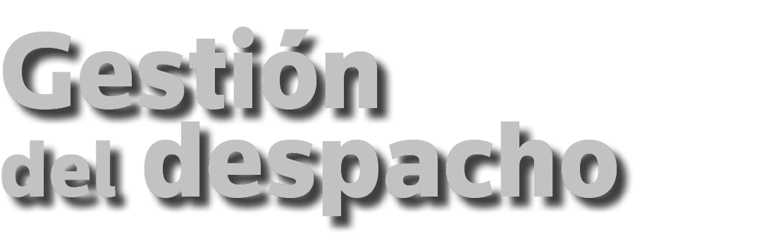 Gestión del despacho