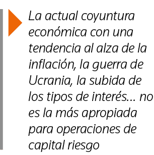  La actual coyuntura económica con una tendencia al alza de la inflación, la guerra de Ucrania, la subida de los tipo   