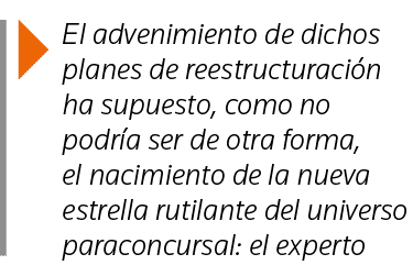  El advenimiento de dichos planes de reestructuración ha supuesto, como no podría ser de otra forma, el nacimiento de   