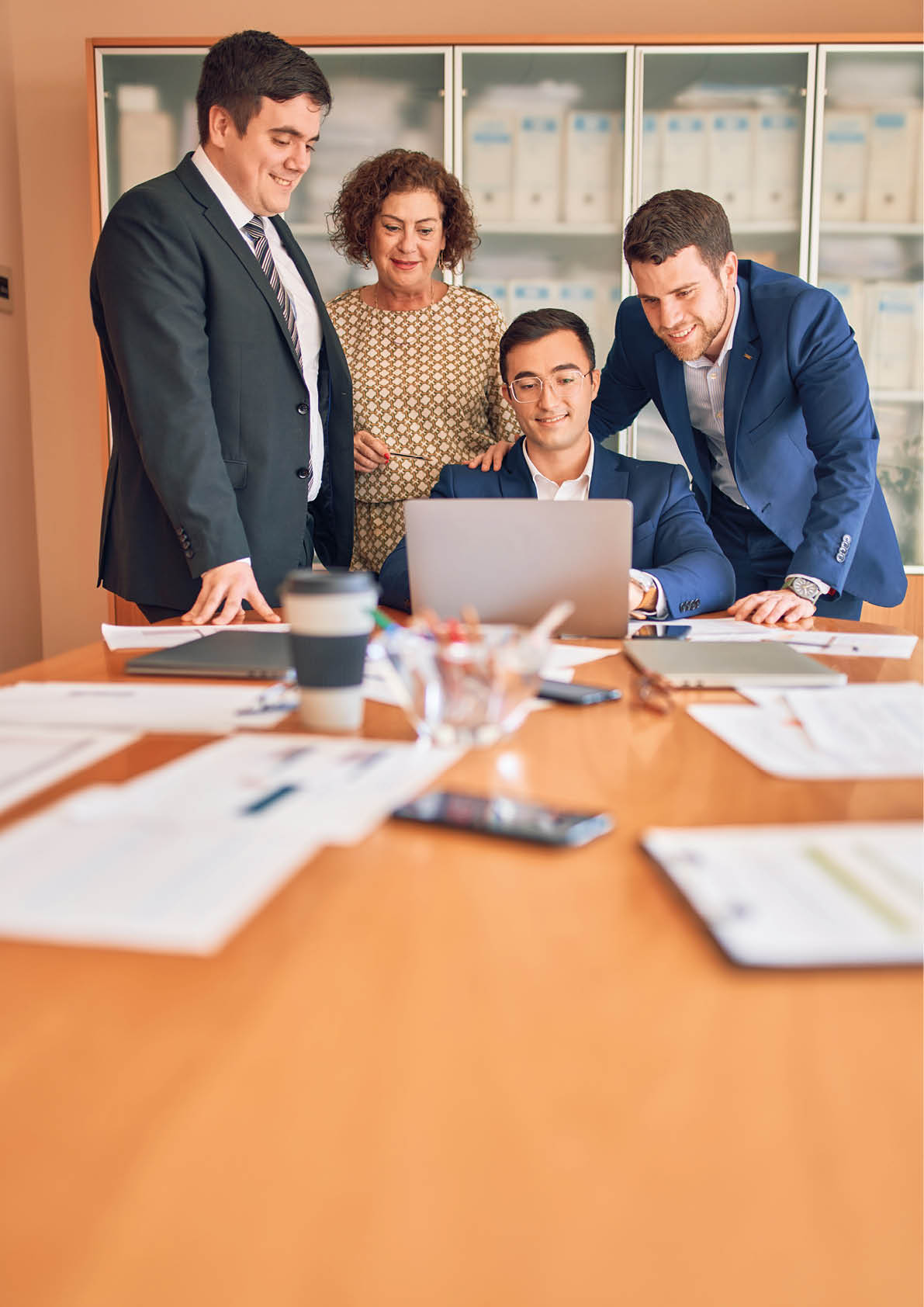 Business lawyers workers meeting at law firm office  Professional executive partners working on finance strategry at the workplace