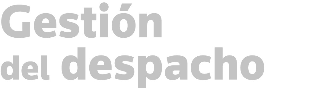 Gestión del despacho