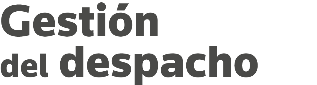 Gestión del despacho
