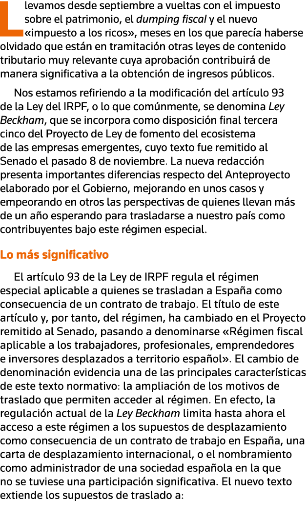 Llevamos desde septiembre a vueltas con el impuesto sobre el patrimonio, el dumping fiscal y el nuevo  impuesto a los   