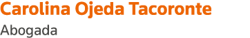 Carolina Ojeda Tacoronte Abogada