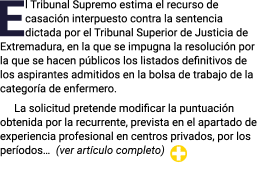 El Tribunal Supremo estima el recurso de casación interpuesto contra la sentencia dictada por el Tribunal Superior de   