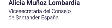 Alicia Muñoz Lombardía Vicesecretaria del Consejo de Santander España