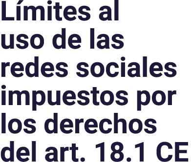 Límites al uso de las redes sociales impuestos por los derechos del art  18 1 CE