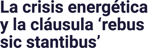 La crisis energética y la cláusula  rebus sic stantibus 