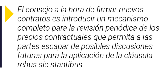  El consejo a la hora de firmar nuevos contratos es introducir un mecanismo completo para la revisión periódica de lo   
