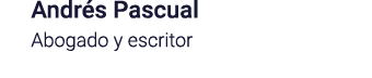 Andrés Pascual Abogado y escritor