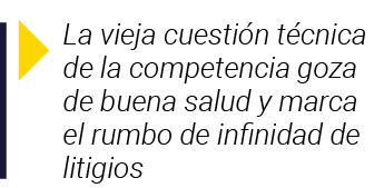  La vieja cuestión técnica de la competencia goza de buena salud y marca el rumbo de infinidad de litigios