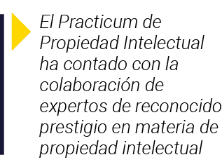  El Practicum de Propiedad Intelectual ha contado con la colaboración de expertos de reconocido prestigio en materia    