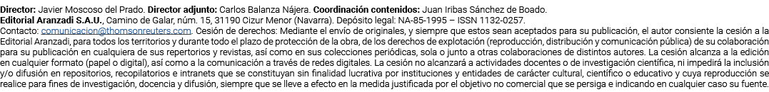 Director: Javier Moscoso del Prado  Director adjunto: Carlos Balanza Nájera  Coordinación contenidos: Juan Iribas Sán   