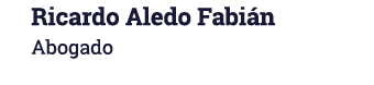 Ricardo Aledo Fabián Abogado