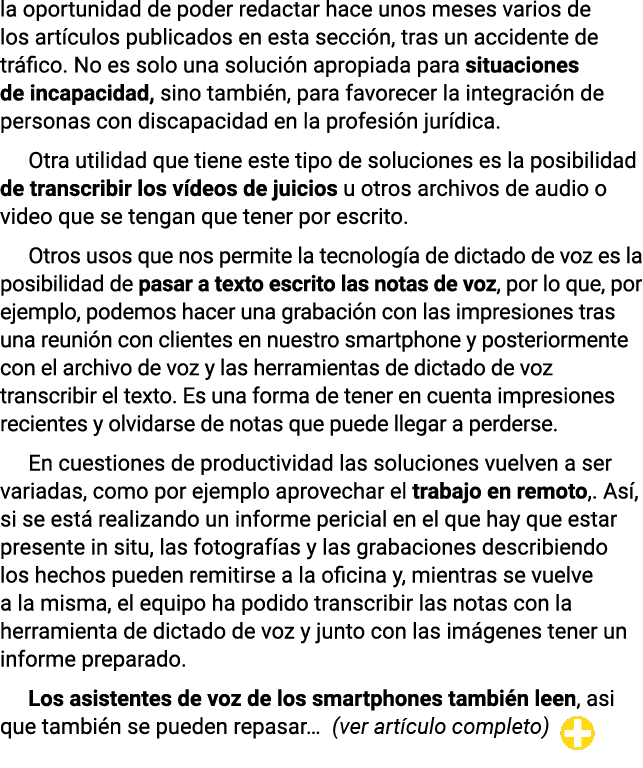 la oportunidad de poder redactar hace unos meses varios de los artículos publicados en esta sección, tras un accident   