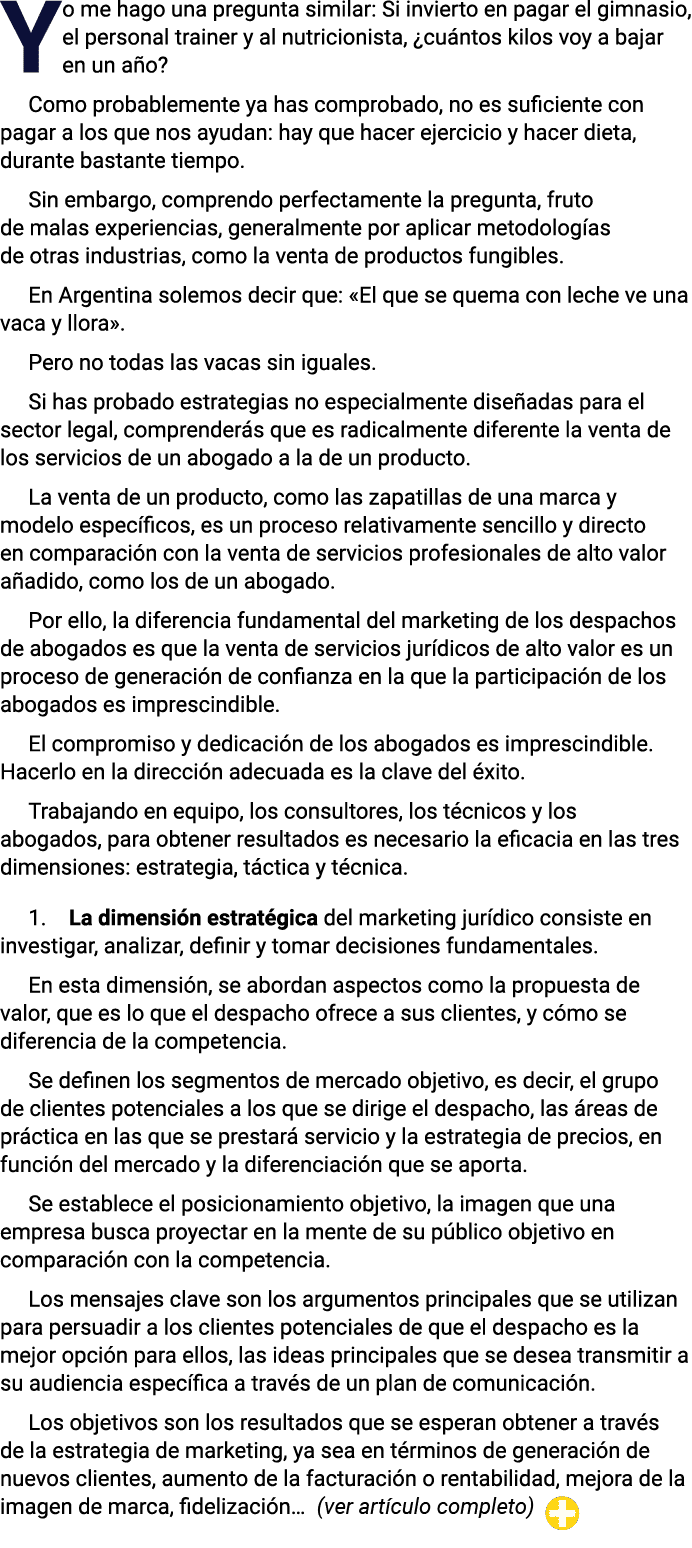 Yo me hago una pregunta similar: Si invierto en pagar el gimnasio, el personal trainer y al nutricionista,  cuántos k   