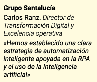 Grupo Santalucía Carlos Ranz  Director de Transformación Digital y Excelencia operativa  Hemos establecido una clara    