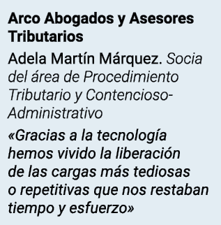Arco Abogados y Asesores Tributarios Adela Martín Márquez  Socia del área de Procedimiento Tributario y Contencioso-A   