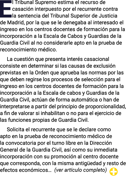 El Tribunal Supremo estima el recurso de casación interpuesto por el recurrente contra la sentencia del Tribunal Supe   