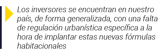  Los inversores se encuentran en nuestro país, de forma generalizada, con una falta de regulación urbanística específ   