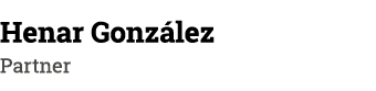 Henar González Partner