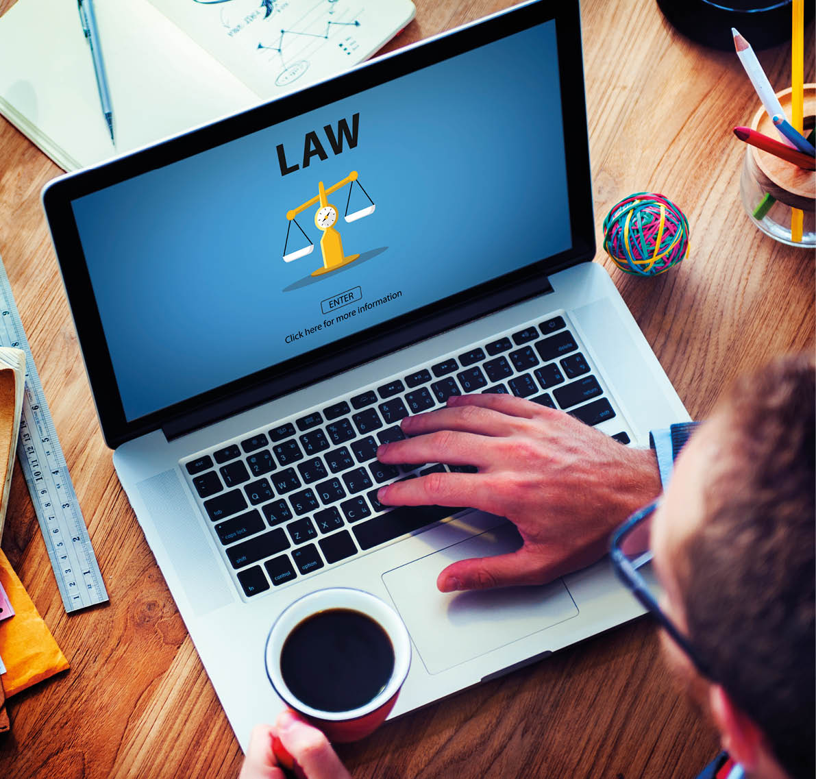 Law Judgement Rights Weighing Legal Concept