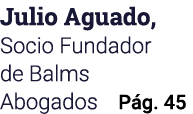 Julio Aguado, Socio Fundador de Balms Abogados Pág  45