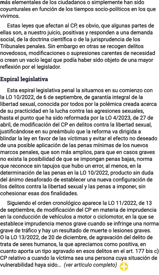 más elementales de los ciudadanos o simplemente han sido coyunturales en función de los tiempos socio-políticos en lo   