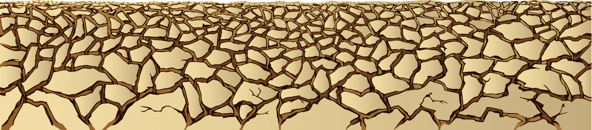 Dry cracked earth  Vector drawing