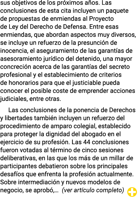 sus objetivos de los próximos años  Las conclusiones de esta cita incluyen un paquete de propuestas de enmiendas al P   