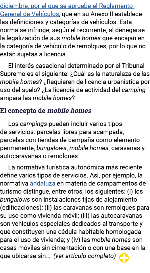 diciembre, por el que se aprueba el Reglamento General de Vehículos, que en su Anexo II establece las definiciones y    