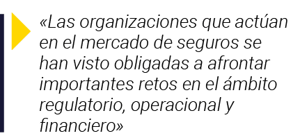   Las organizaciones que actúan en el mercado de seguros se han visto obligadas a afrontar importantes retos en el ám   