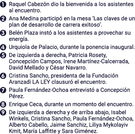 1 Raquel Cabezón dio la bienvenida a los asistentes al encuentro  2 Ana Medina participó en la mesa  Las claves de un   