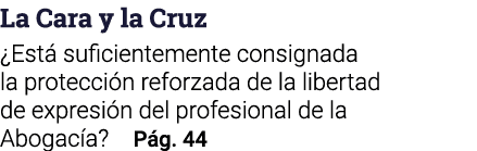 La Cara y la Cruz  Está suficientemente consignada la protección reforzada de la libertad de expresión del profesiona   