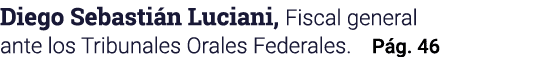 Diego Sebastián Luciani, Fiscal general ante los Tribunales Orales Federales  Pág  46